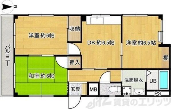 土井マンションの物件間取画像